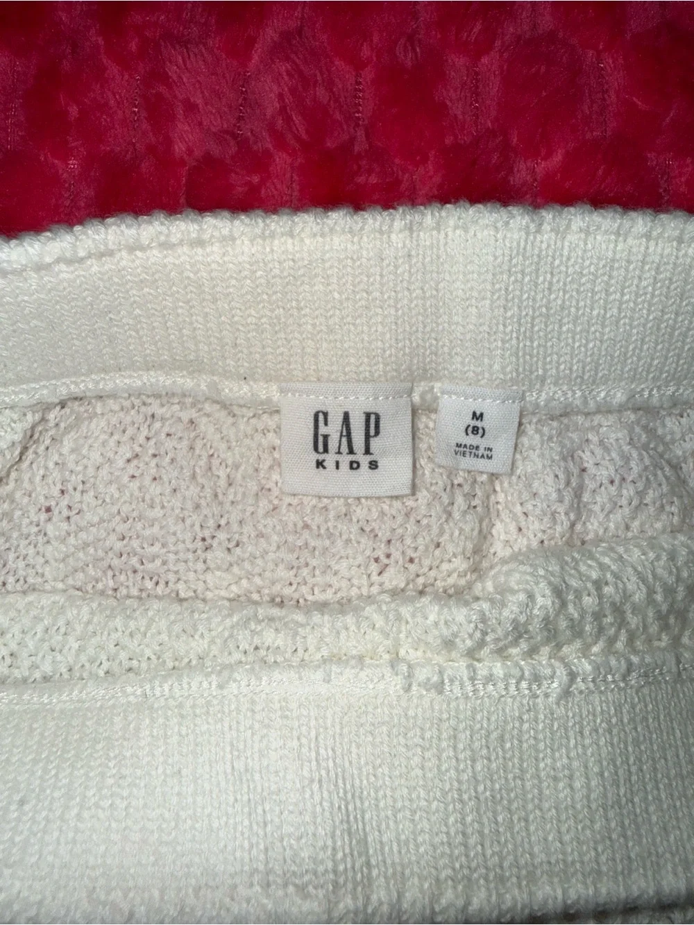 GAP Kids Cream Knit Sweater Skirt Size M (8) NWT